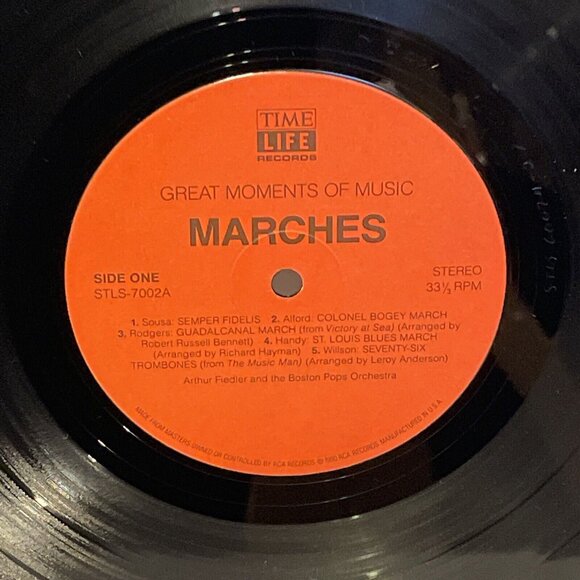 Great Moments Of Music Marches (Vinyl, 1980) Time Life STLS-7002 NM LP Record - Picture 7 of 9